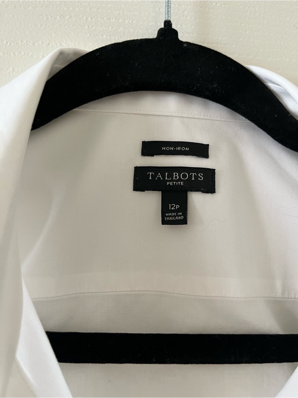 Talbots White NON-IRON SLEEVELESS PERFECT SHIRT 12P - Picture 3 of 7